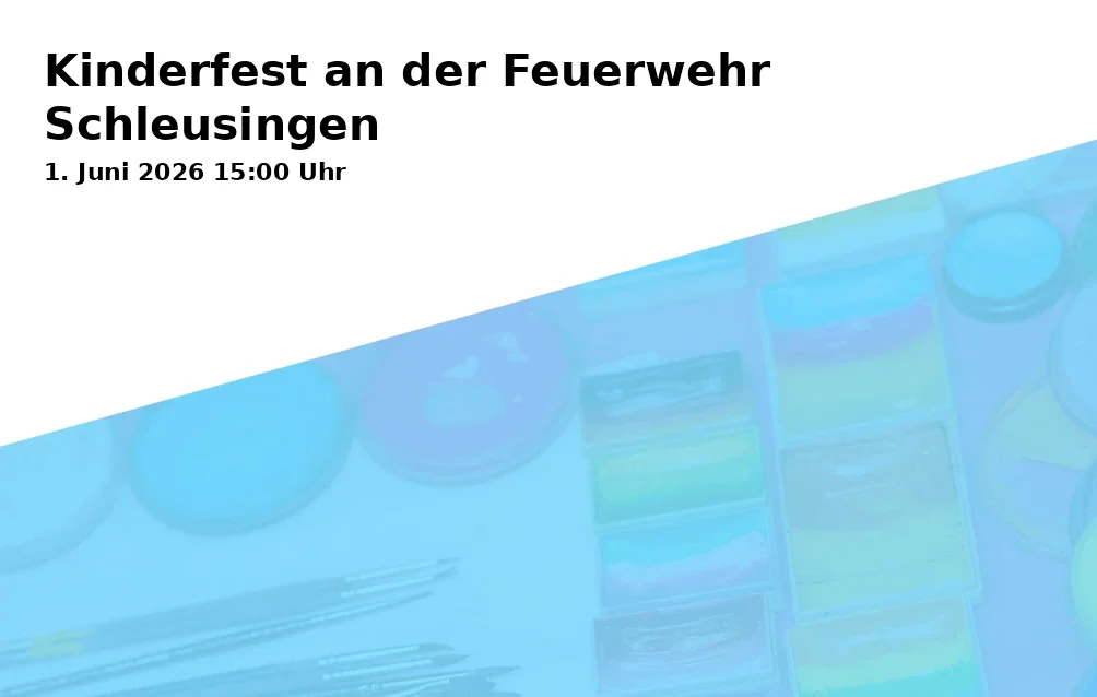 Event: Kinderfest an der Feuerwehr Schleusingen in Feuerwehr Schleusingen, Prof. Franke Platz 2, 98553 Schleusingen on 1. Juni 2026