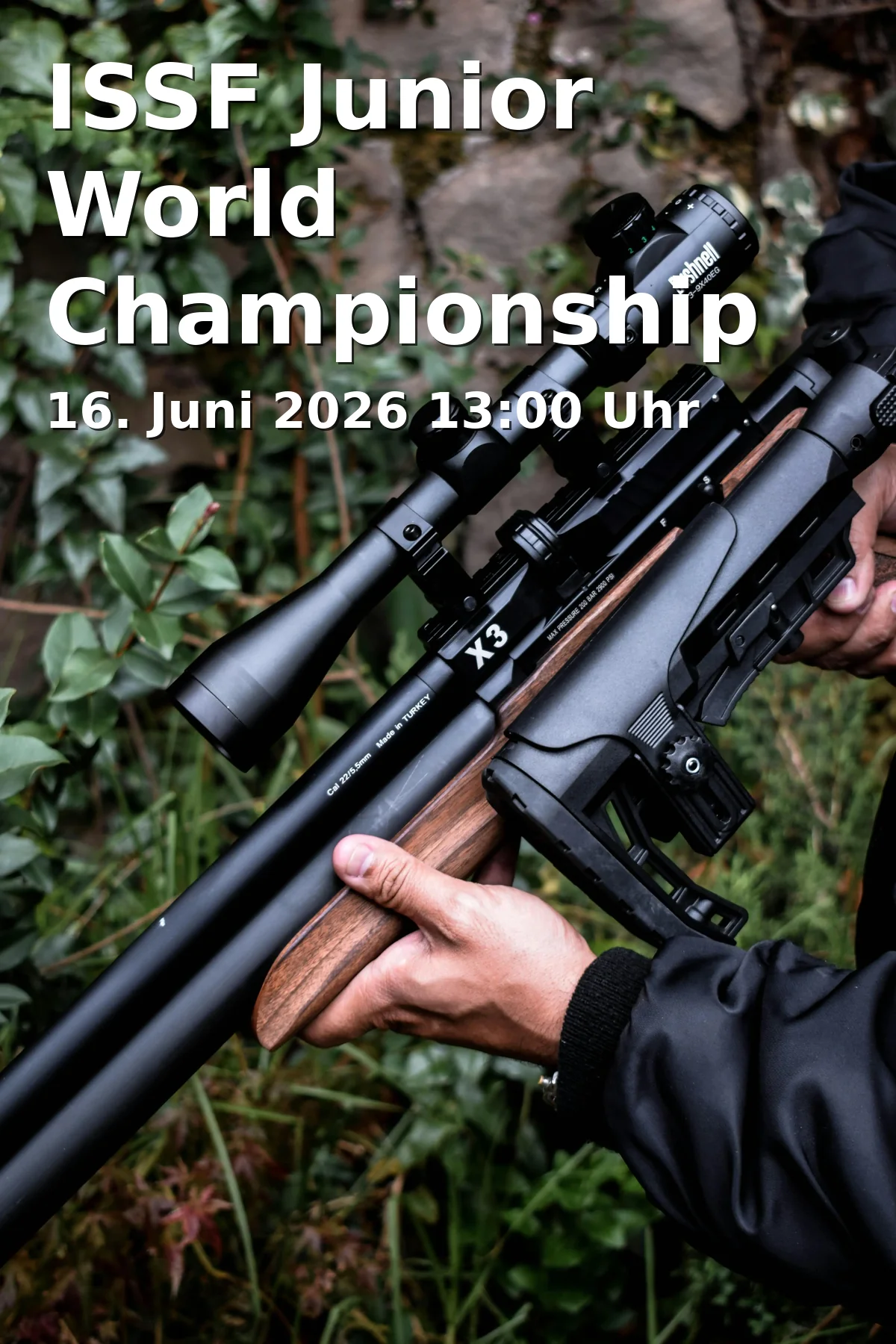 Event: ISSF Junior World Championship Rifle / Pistol / Shotgun in SSZ Suhl, Schützenstraße 6, 98527 Suhl on 16. Juni 2026