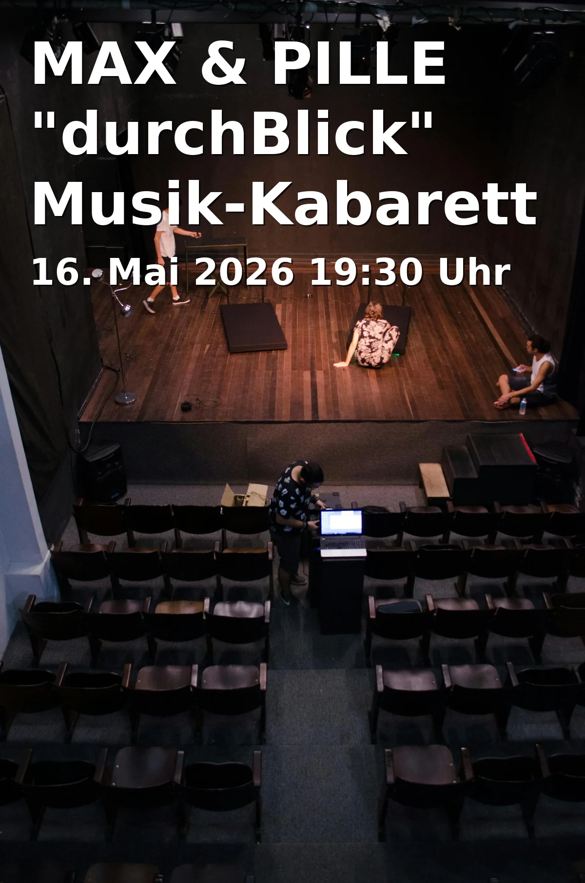 Event: MAX & PILLE "Through View" Music Cabaret and Comedy in STATT-THEATER Kleinkunstbühne, Winklergasse 16, 93047 Regensburg on 16. May 2026