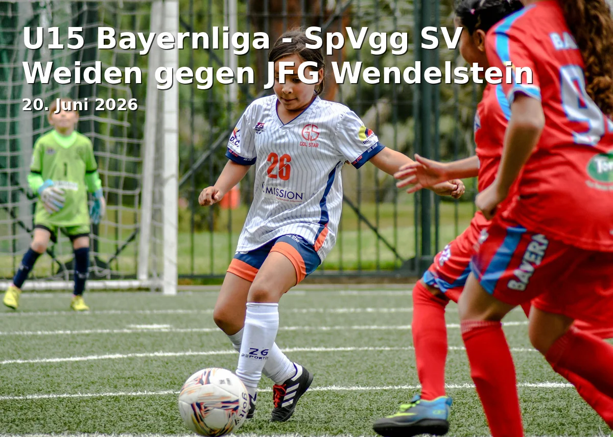 U15 Bayernliga - SpVgg SV Weiden vs JFG Wendelstein