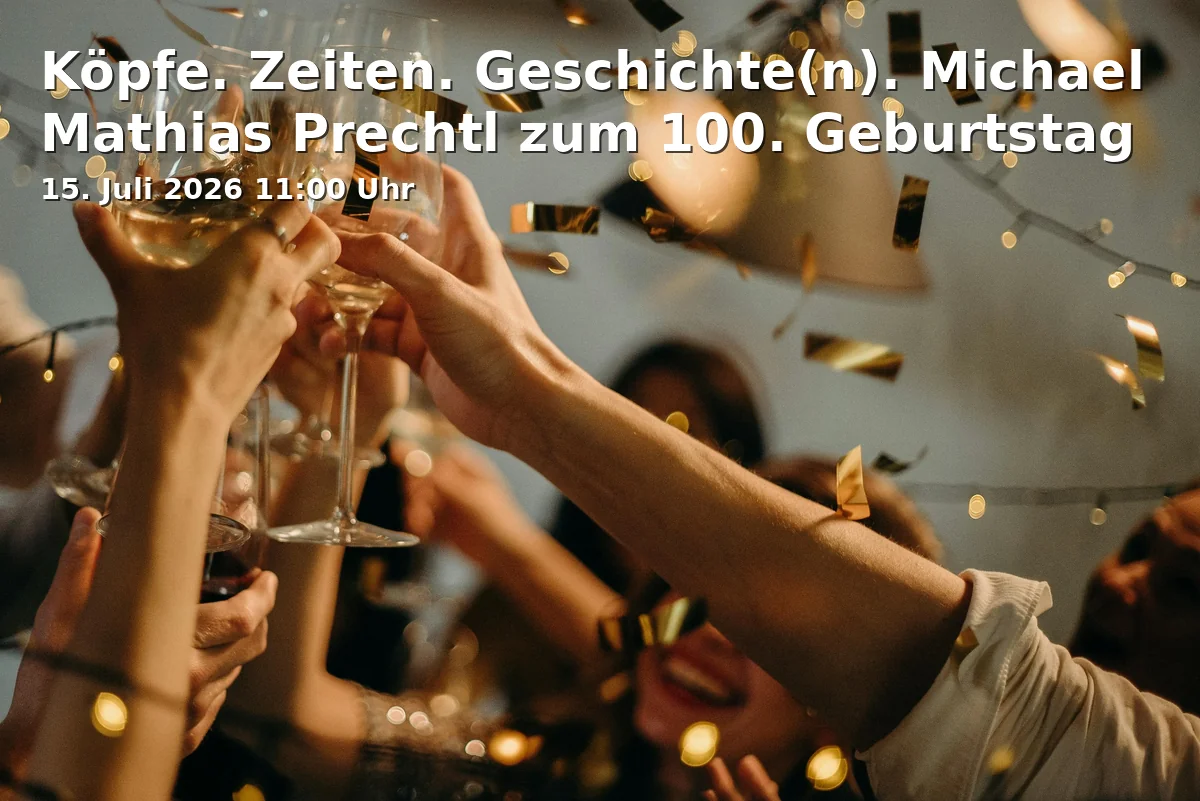Event: Köpfe. Zeiten. Geschichte(n). Michael Mathias Prechtl zum 100. Geburtstag in Zeughausstraße 18, 92224 Amberg on 15. Juli 2026