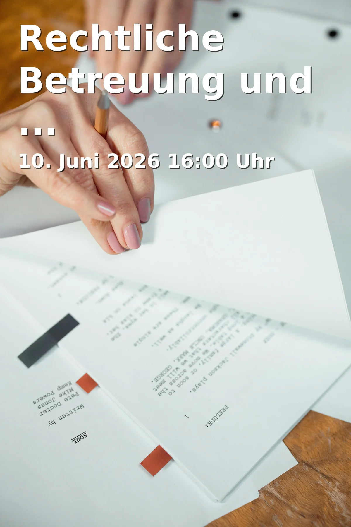 Event: Rechtliche Betreuung und Vorsorgevollmacht