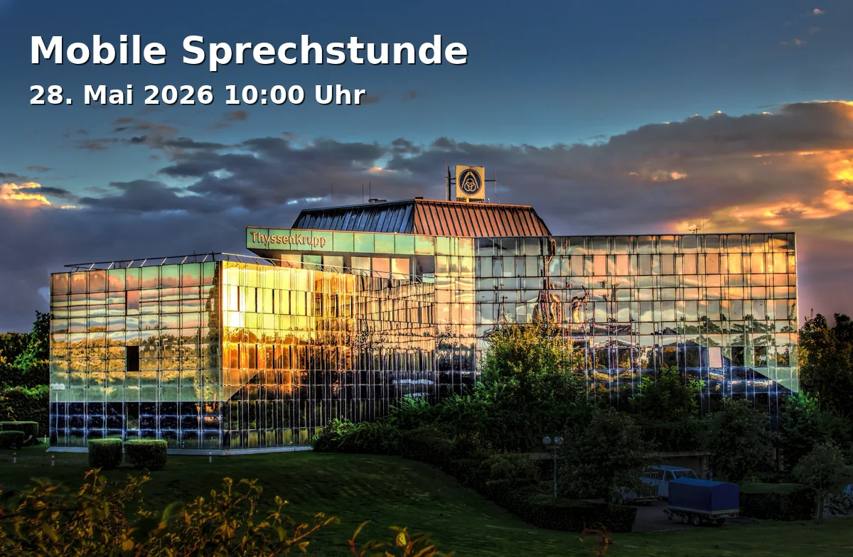 Event: Mobile Consultation in Josef-Büscher-Platz, Josef-Büscher-Platz, Gelsenkirchen on 28. May 2026