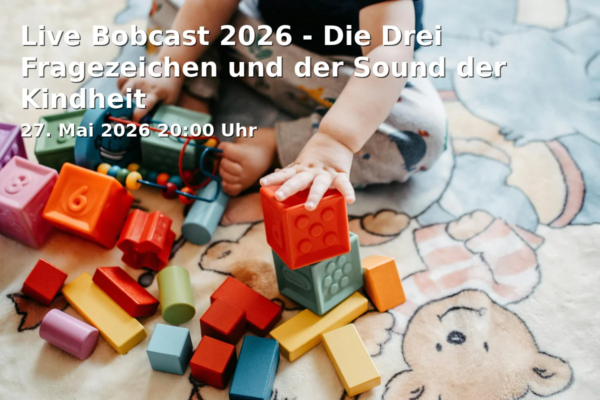 Event: Live Bobcast 2026 - Die Drei Fragezeichen und der Sound der Kindheit in Stadthalle Bielefeld, Willy-Brandt-Platz 1, 33602 Bielefeld on 27. Mai 2026