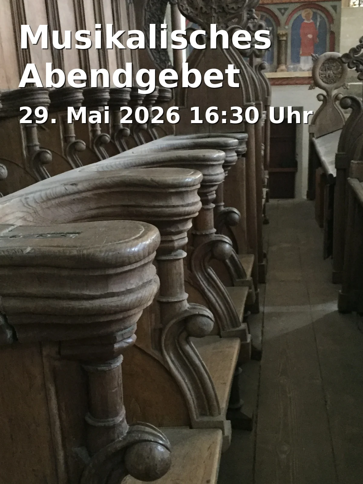Event: Musical Evening Prayer in Peter-und-Pauls-Kirche Heepen (ev.), Heeper Straße 439, 33719 Bielefeld on 29. May 2026