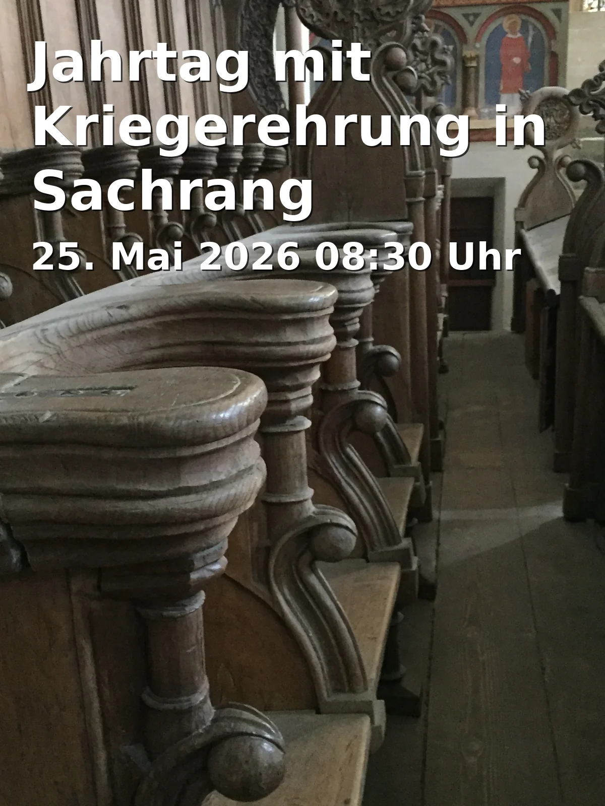 Event: Commemoration Day with Warrior Honor in Sachrang in Kriegerdenkmal Sachrang, Kirchstr. 2 / Sachrang, Aschau i.Chiemgau on 25. May 2026
