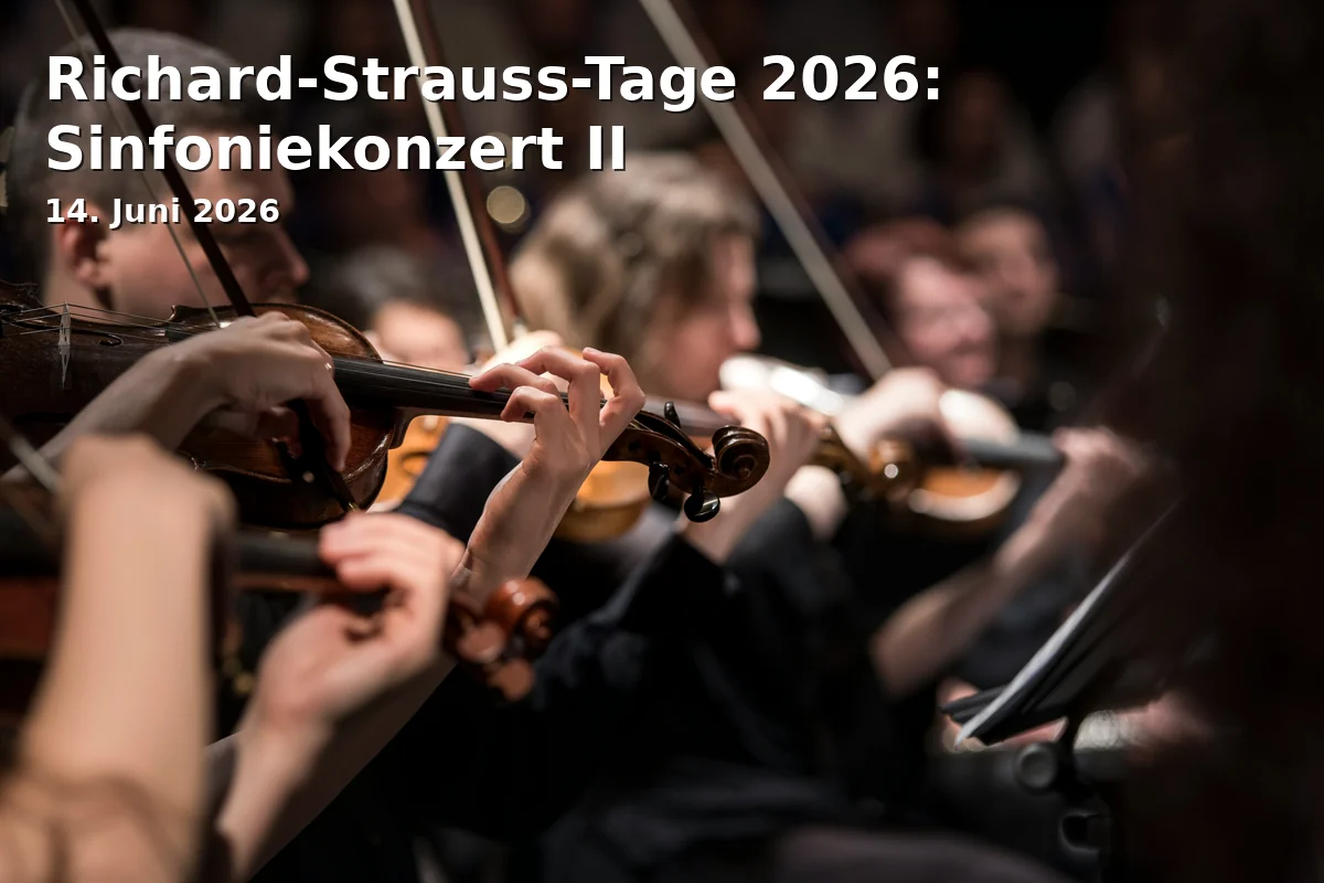 Event: Richard-Strauss-Tage 2026: Sinfoniekonzert II in Festsaal Werdenfels im Kongresshaus, Richard-Strauss-Platz 1a, 82467 Garmisch-Partenkirchen on 14. Juni 2026