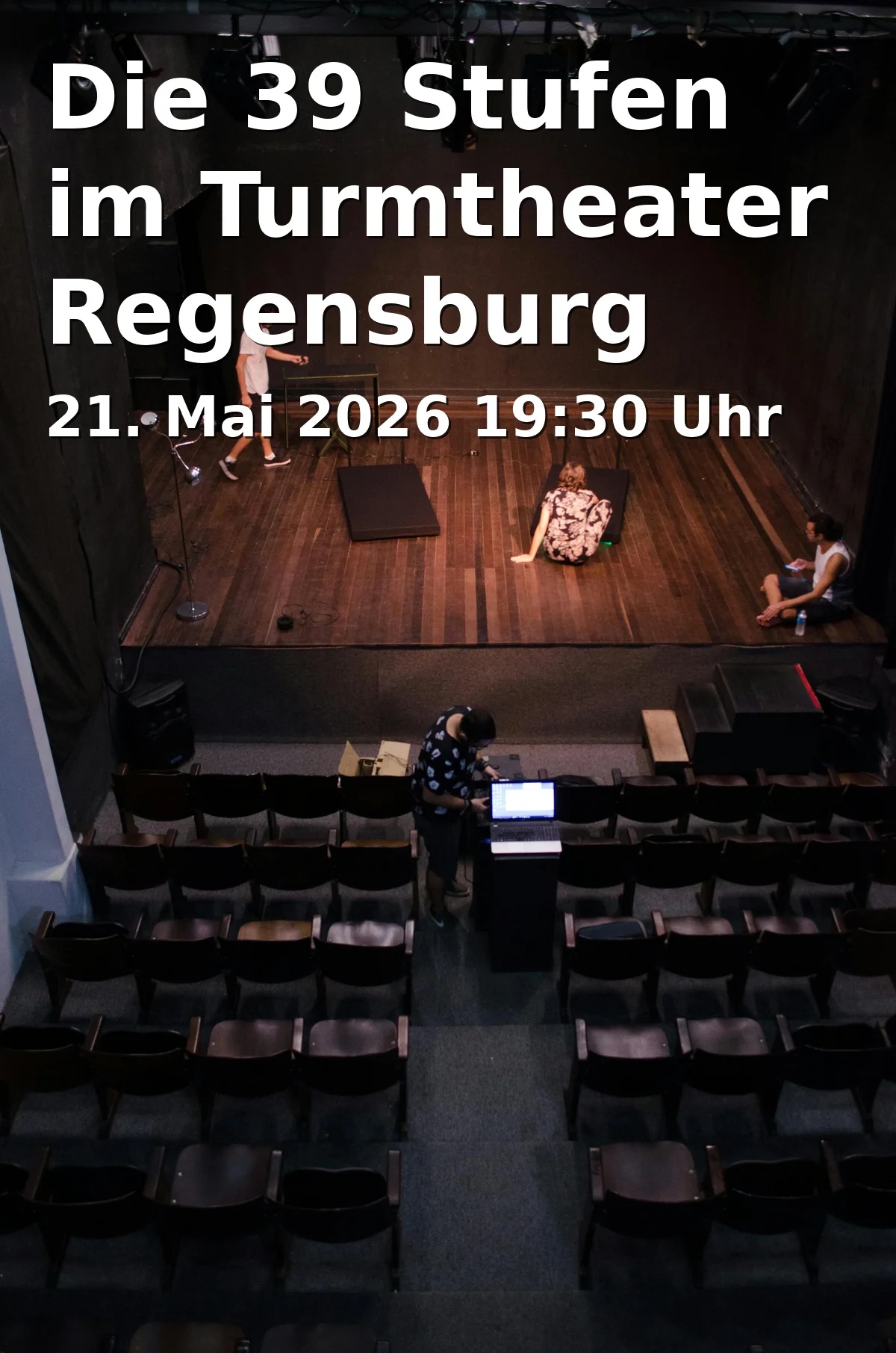 Event: Die 39 Stufen im Turmtheater Regensburg in Turmtheater Regensburg, Watmarkt 5, 93047 Regensburg on 21. Mai 2026