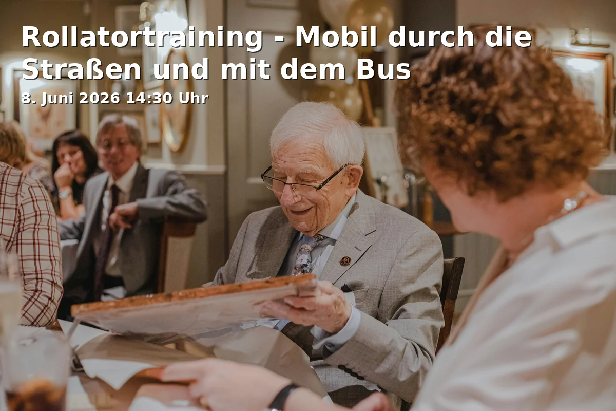 Event: Rollatortraining - Mobil durch die Straßen und mit dem Bus