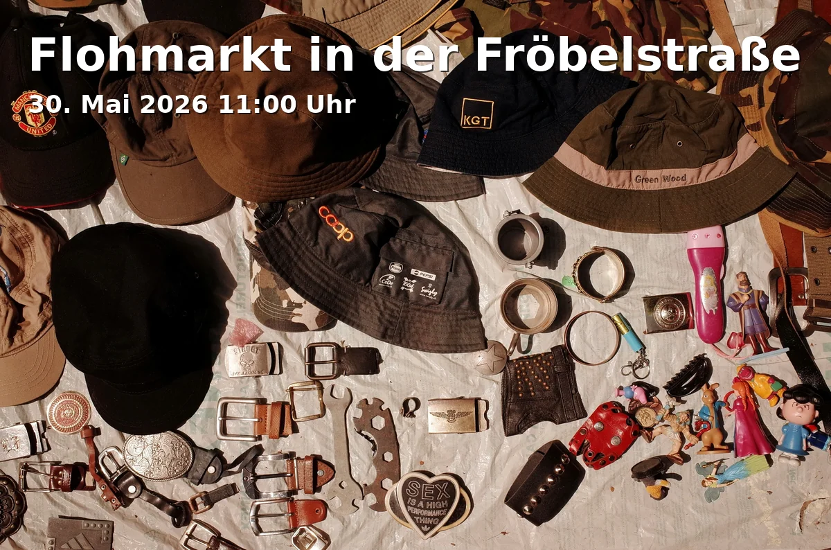 Event: Flohmarkt in der Fröbelstraße in Fröbelstraße, Bielefeld-Mitte, Bielefeld on 30. Mai 2026