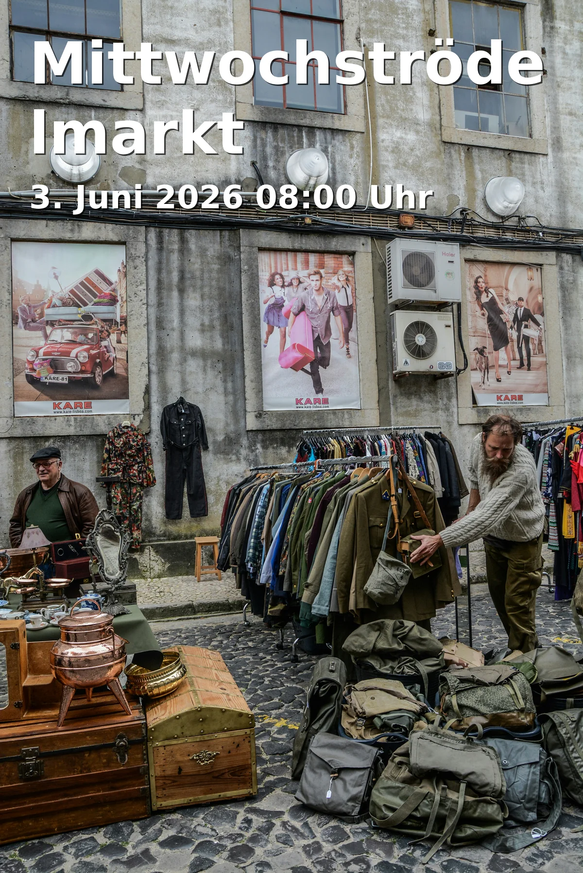 Event: Mittwochströdelmarkt in Sportpark Duisburg | Parkplatz P2, Kalkweg 35, 47055 Duisburg on 3. Juni 2026