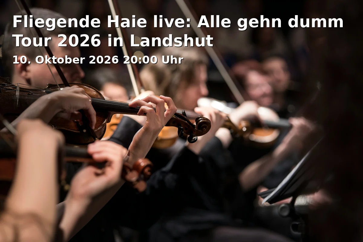 Event: Fliegende Haie live: Alle gehn dumm Tour 2026 in Landshut in Rocketclub Landshut, Ladehofplatz 5, 84030 Landshut on 10. Oktober 2026