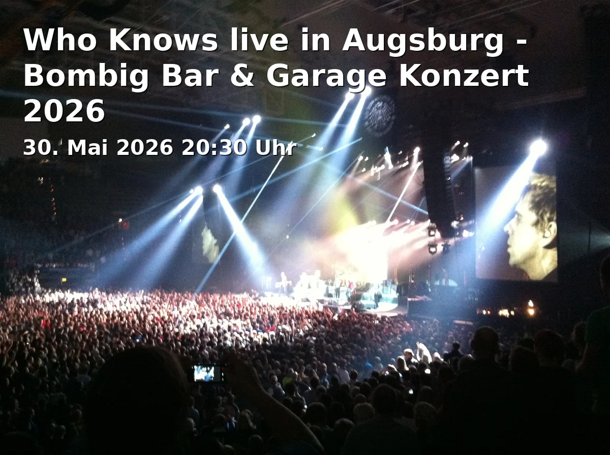 Who Knows live in Augsburg - Bombig Bar & Garage Concert 2026