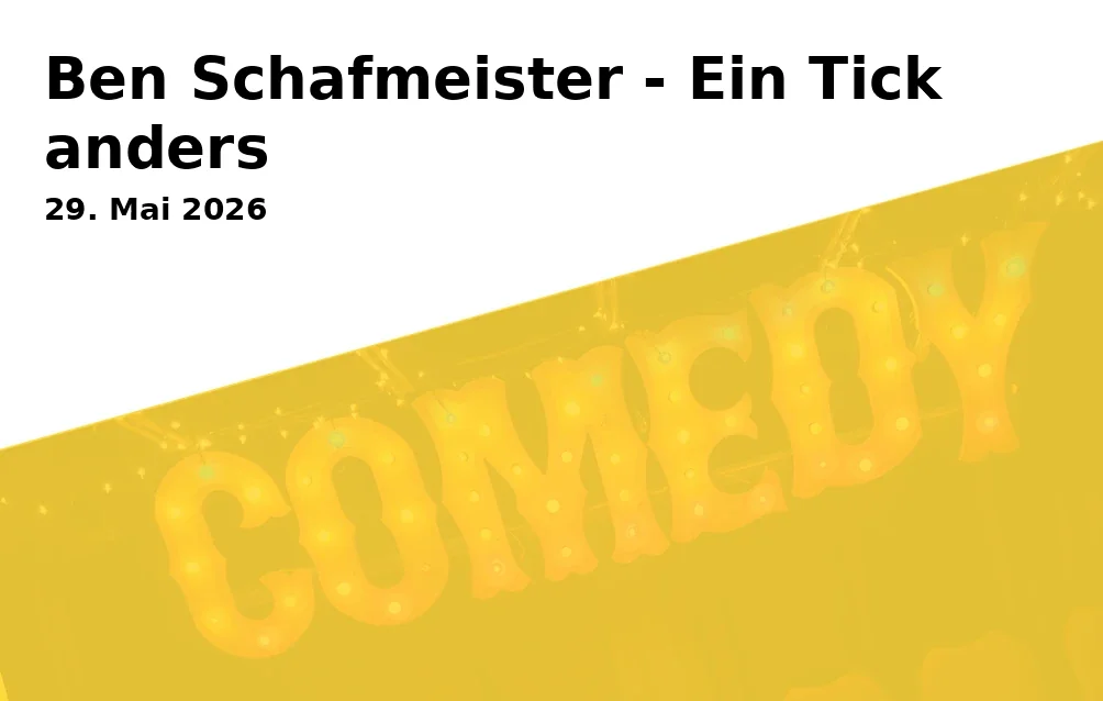 Ben Schafmeister - Ein Tick anders