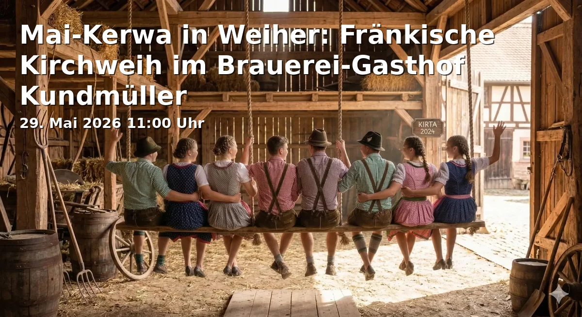 Event: Mai-Kerwa in Weiher: Fränkische Kirchweih im Brauerei-Gasthof Kundmüller