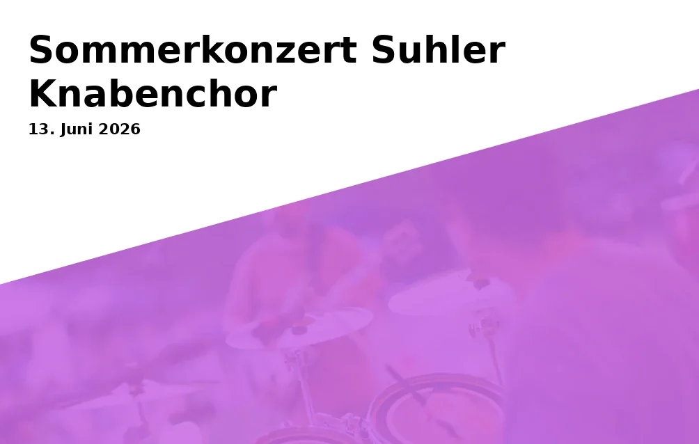 Sommerkonzert Suhler Knabenchor