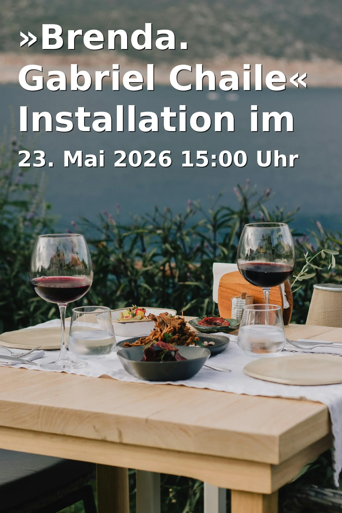 »Brenda. Gabriel Chaile« Installation in the outdoor space and culinary experience on Saturdays with fresh pizza