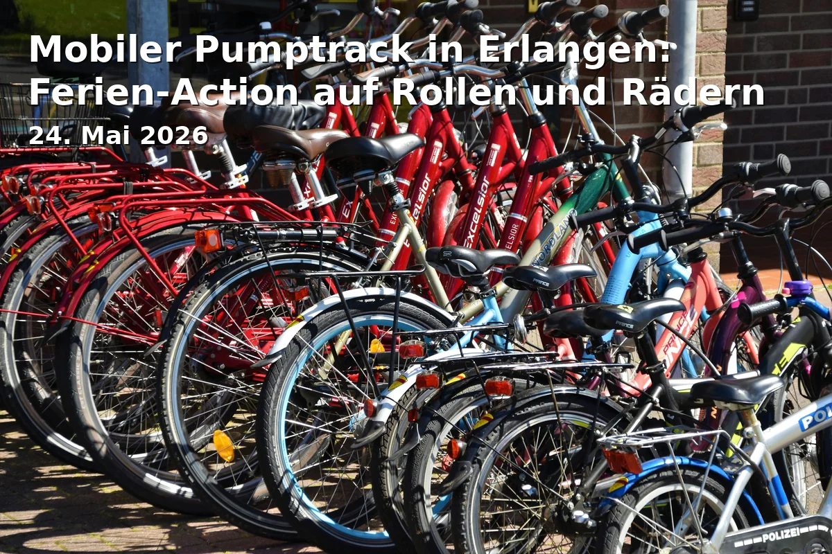 Mobile Pumptrack in Erlangen: Holiday Action on Wheels and Bikes