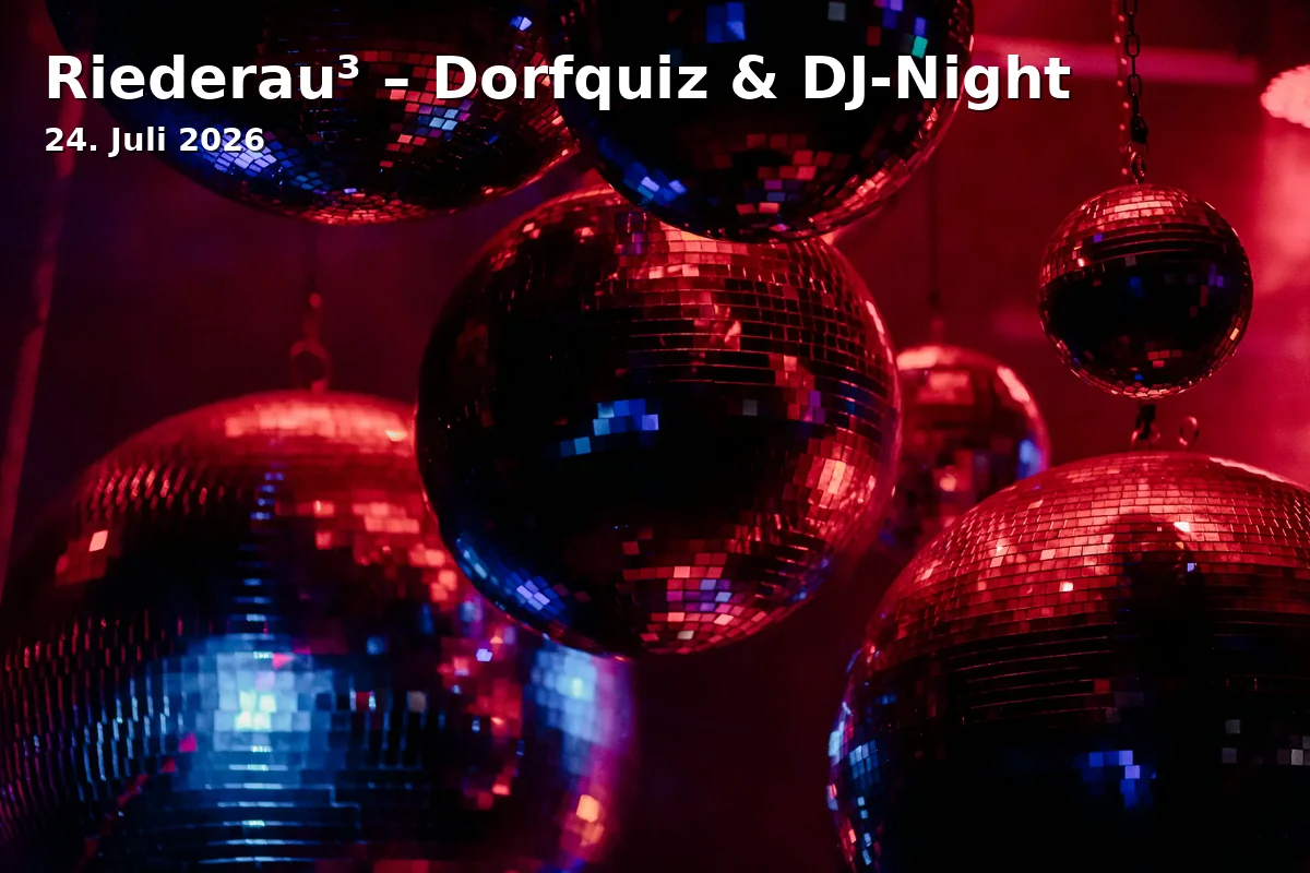 Event: Riederau³ – Dorfquiz & DJ-Night