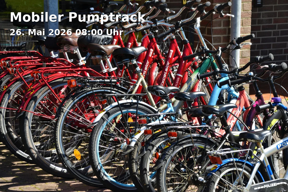 Event: Mobile Pumptrack in Freizeitanlage Paul-Gordan-Straße, Paul-Gordan-Straße, 91052 Erlangen on 26. May 2026