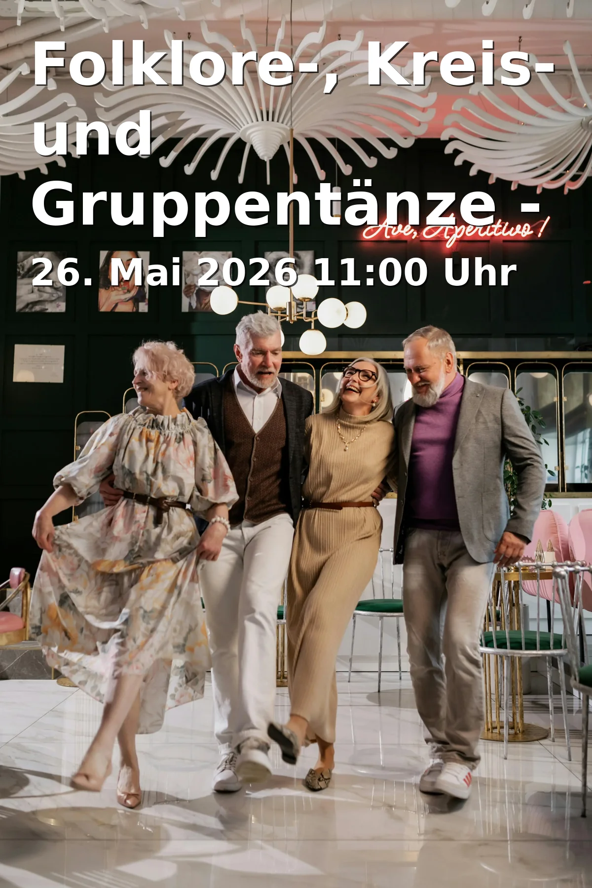 Event: Folklore, circle, and group dances - on Tuesday in Stadtteilzentrum ISAR 12 - Mehrzweckraum EG, Isarstraße 12, 91052 Erlangen on 26. May 2026