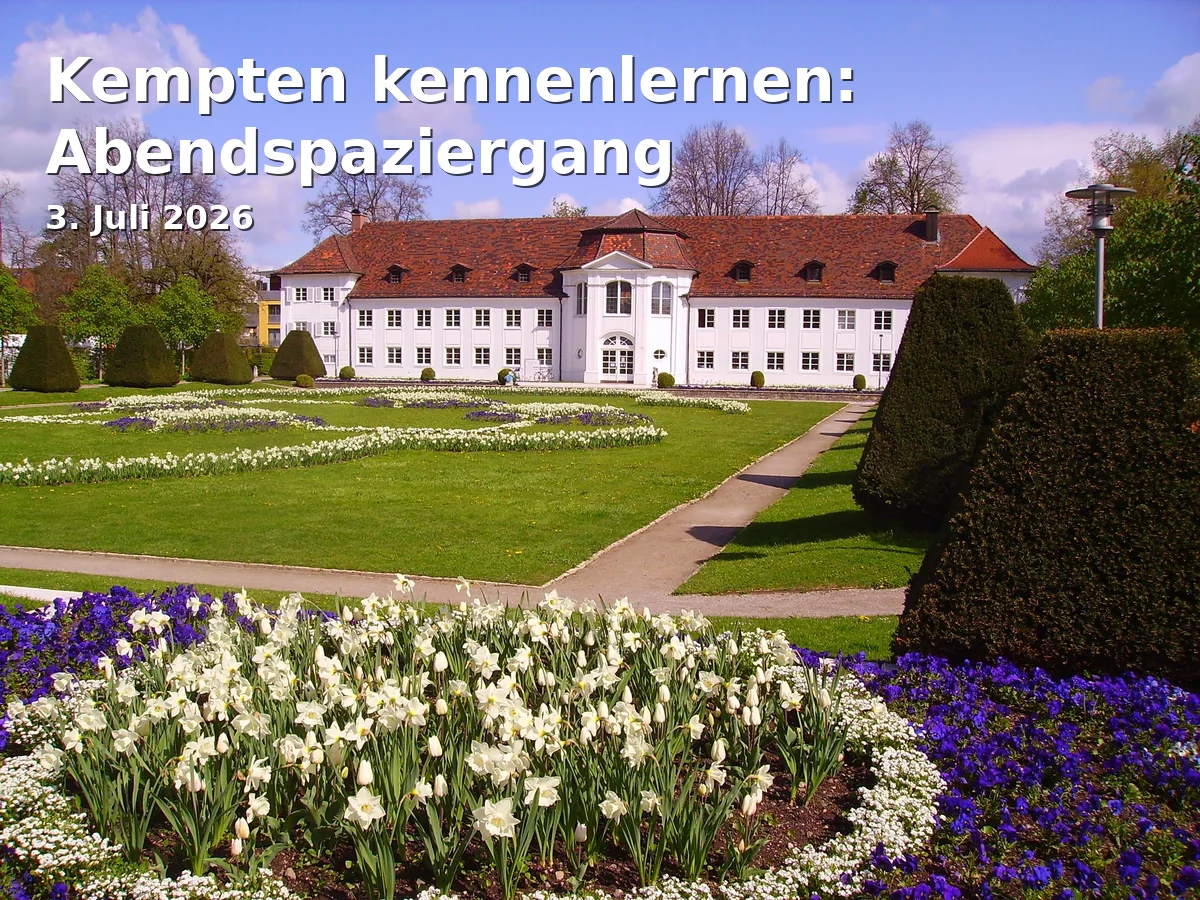 Event: Kempten kennenlernen: Abendspaziergang