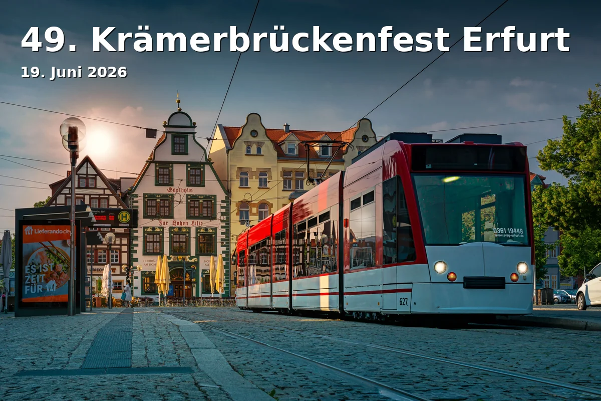 Event: 49th Krämerbrückenfest Erfurt in Krämerbrücke, Krämerbrücke 1, 99084 Erfurt on 19. June 2026