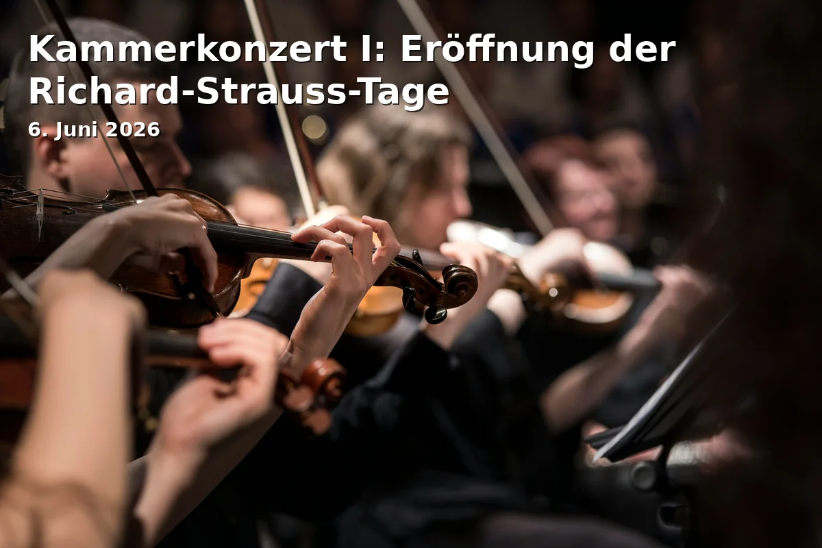 Event: Kammerkonzert I: Eröffnung der Richard-Strauss-Tage in Richard-Strauss-Institut, Schnitzschulstr. 19, 82467 Garmisch-Partenkirchen on 6. Juni 2026