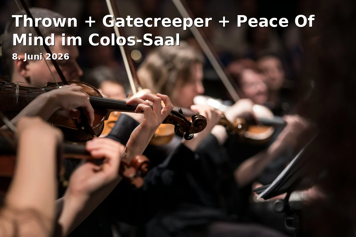 Event: Thrown + Gatecreeper + Peace Of Mind im Colos-Saal in Colos-Saal, Rossmarkt 19, 63739 Aschaffenburg on 8. Juni 2026