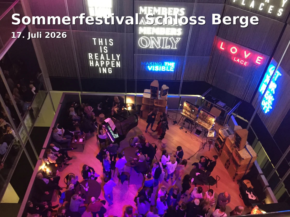Event: Summer Festival Schloss Berge in Schloss Berge, Adenauerallee 103, 45894 Gelsenkirchen on 17. July 2026