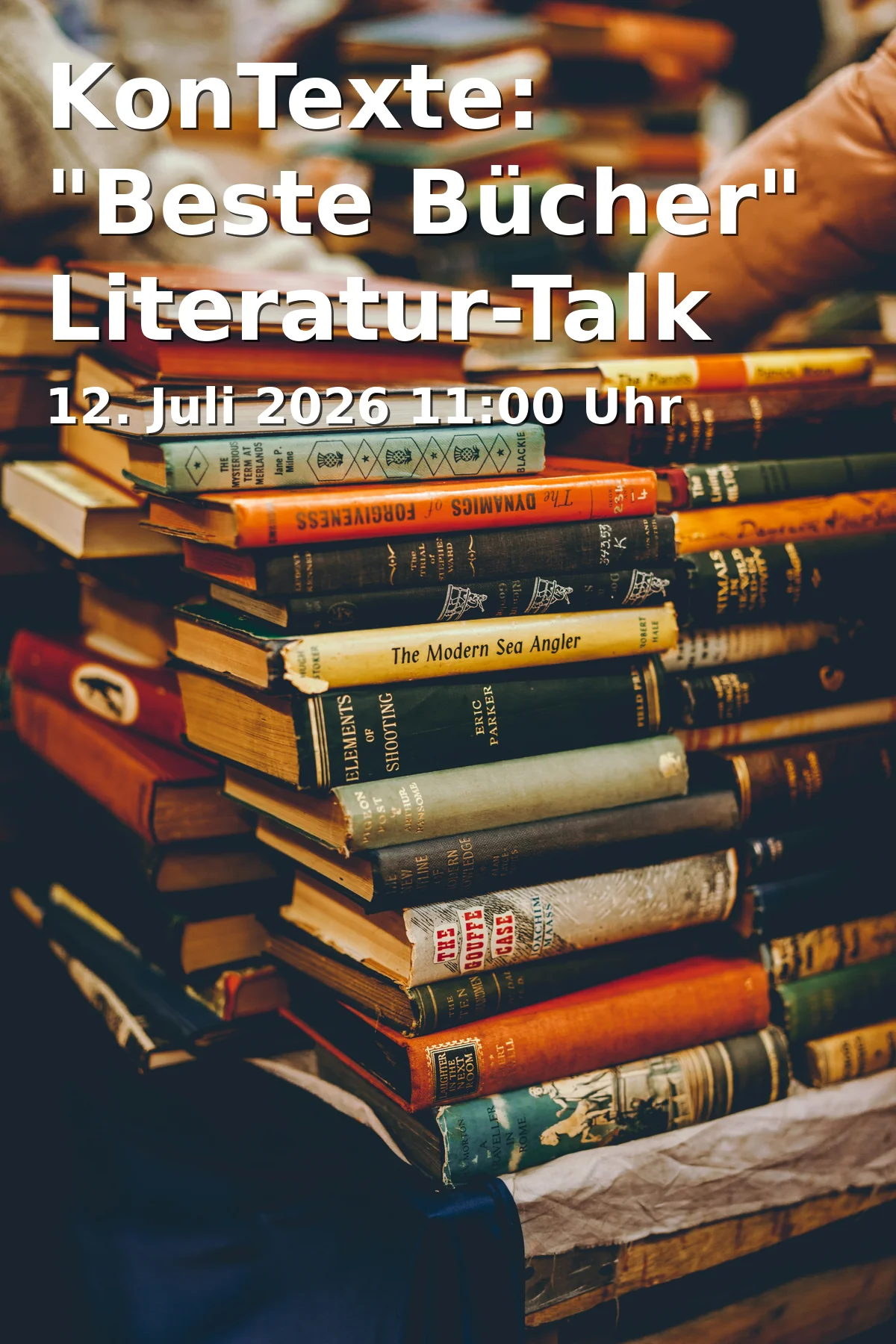 Event: KonTexte: "Beste Bücher" Literatur-Talk am Vormittag in Schloss Wasseralfingen, Schloßstraße, 73433 Aalen-Wasseralfingen on 12. Juli 2026