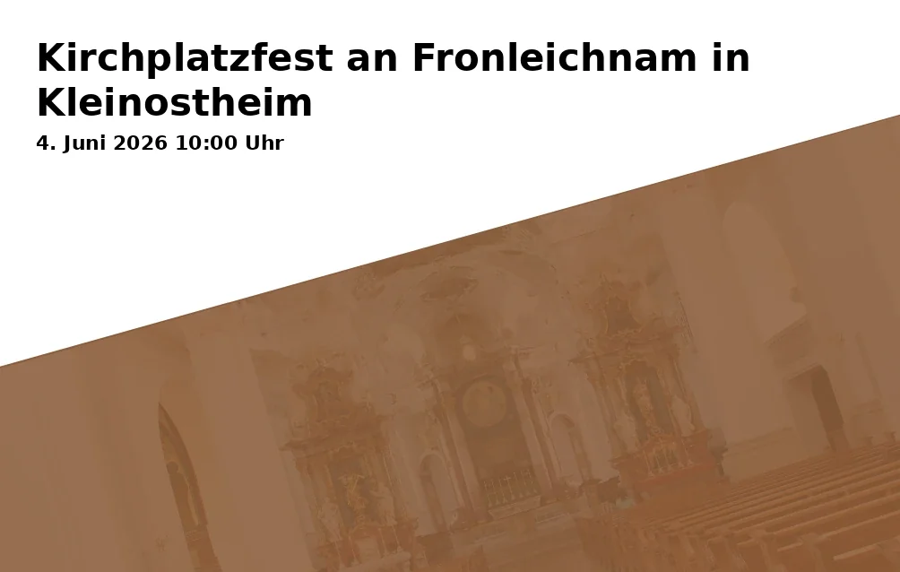 Event: Kirchplatzfest an Fronleichnam in Kleinostheim