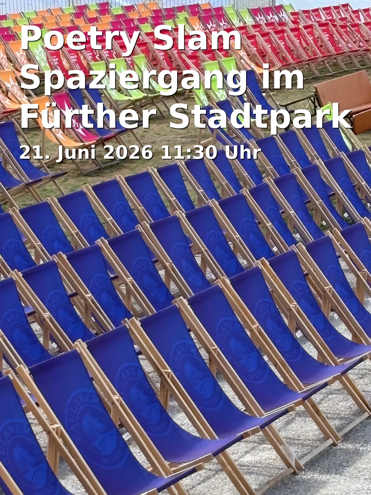 Event: Poetry Slam Walk in Fürth City Park in Dr.-Konrad-Adenauer-Anlage, Pavillon, 90762 Fürth on 21. June 2026