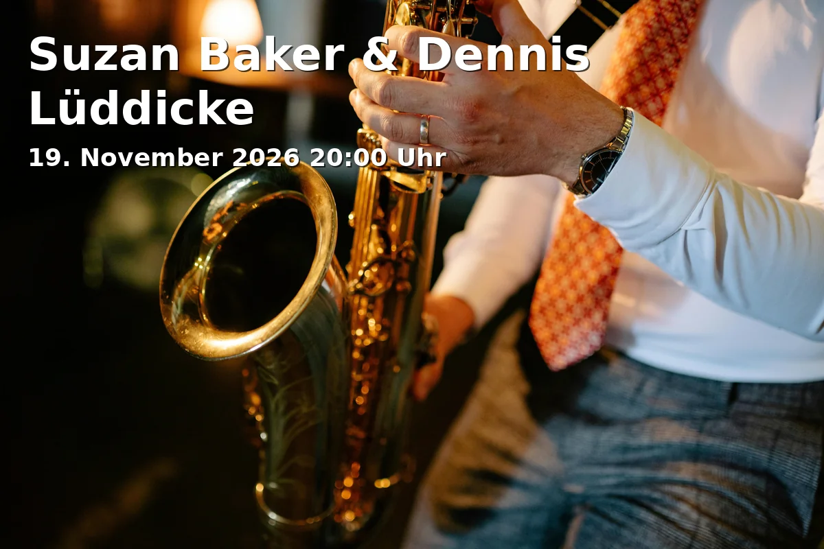 Event: Suzan Baker & Dennis Lüddicke in Kofferfabrik, Lange Str. 81, 90762 Fürth on 19. November 2026