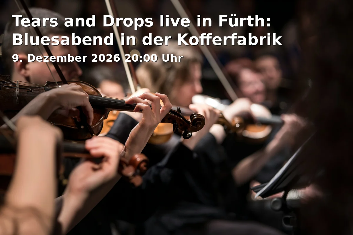 Event: Tears and Drops live in Fürth: Blues evening at the Kofferfabrik in Kofferfabrik, Lange Str. 81, 90762 Fürth on 9. December 2026
