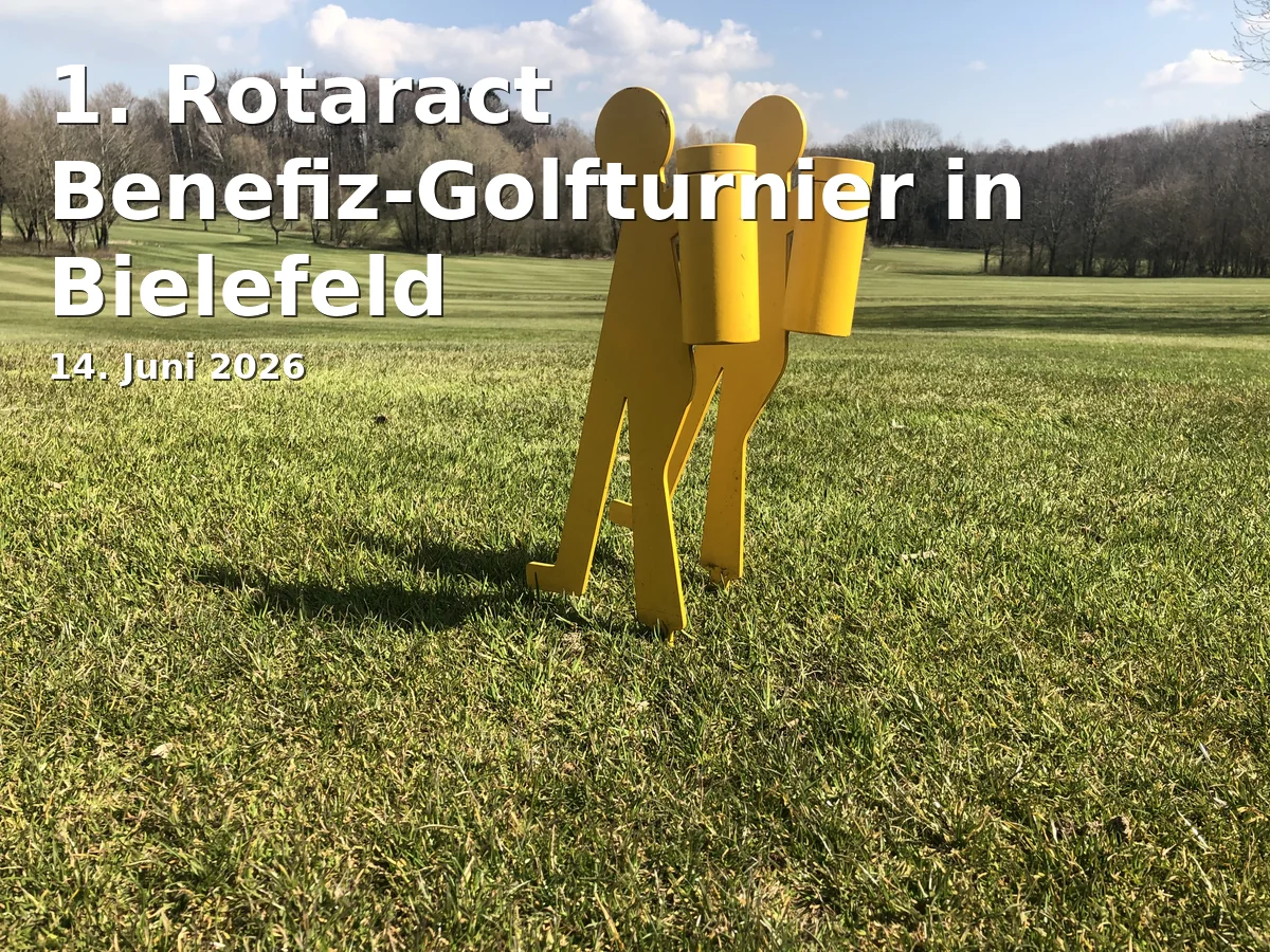 1. Rotaract Benefiz-Golfturnier in Bielefeld