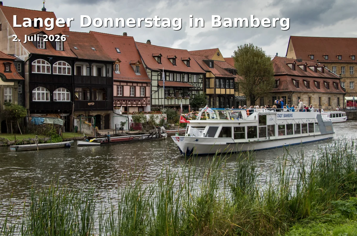 Event: Langer Donnerstag in Bamberg in Innenstadt Bamberg, Bamberg on 2. Juli 2026