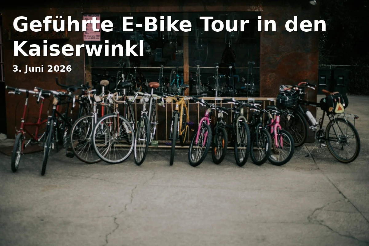 Event: Geführte E-Bike Tour in den Kaiserwinkl