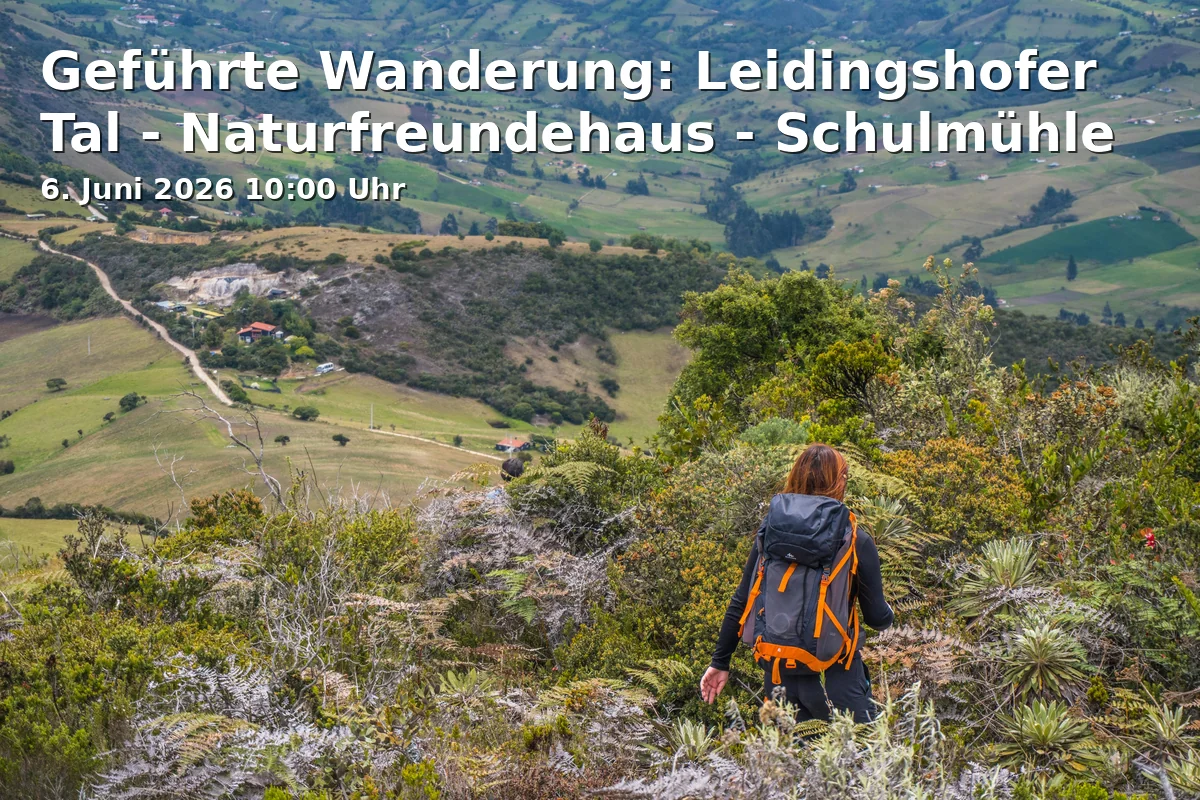 Event: Guided Hike: Leidingshofer Valley - Nature Friends House - School Mill in Marktplatz 20, 91332 Heiligenstadt i. OFr. on 6. June 2026