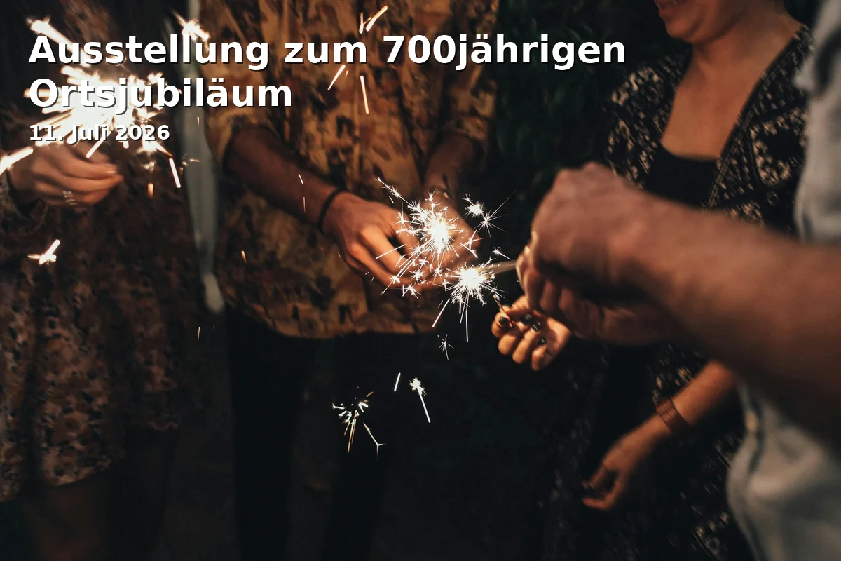 Event: Exhibition for the 700th Anniversary of the Town in Stellwerk Dießen, Am Bahndamm 10, Dießen am Ammersee on 11. July 2026