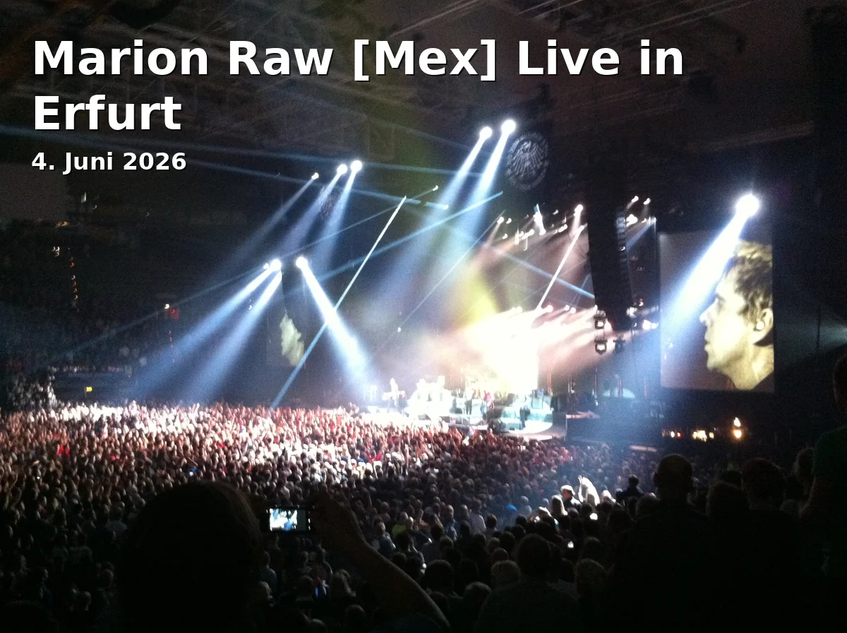 Event: Marion Raw [Mex] Live in Erfurt