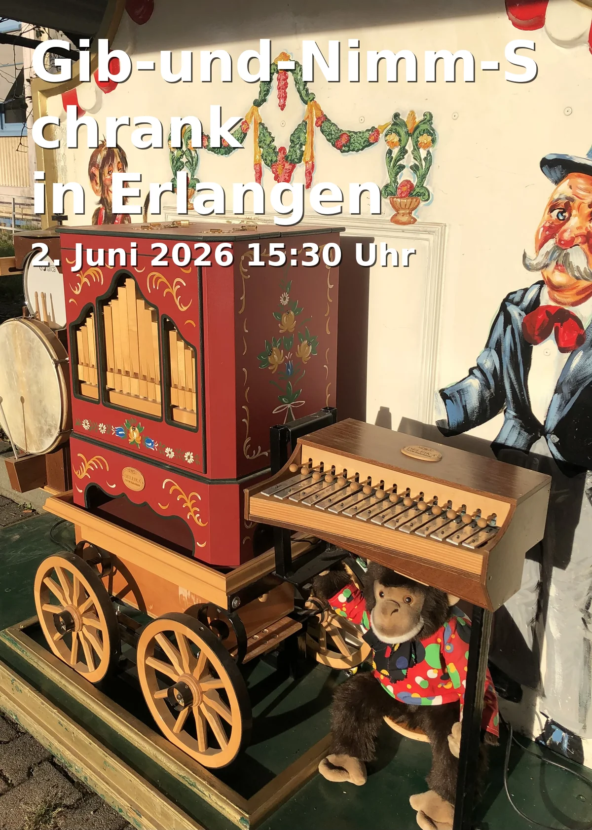 Event: Gib-und-Nimm-Schrank in Erlangen in Stadtteilzentrum Die Scheune, Odenwaldallee 2, 91056 Erlangen-Büchenbach on 2. Juni 2026