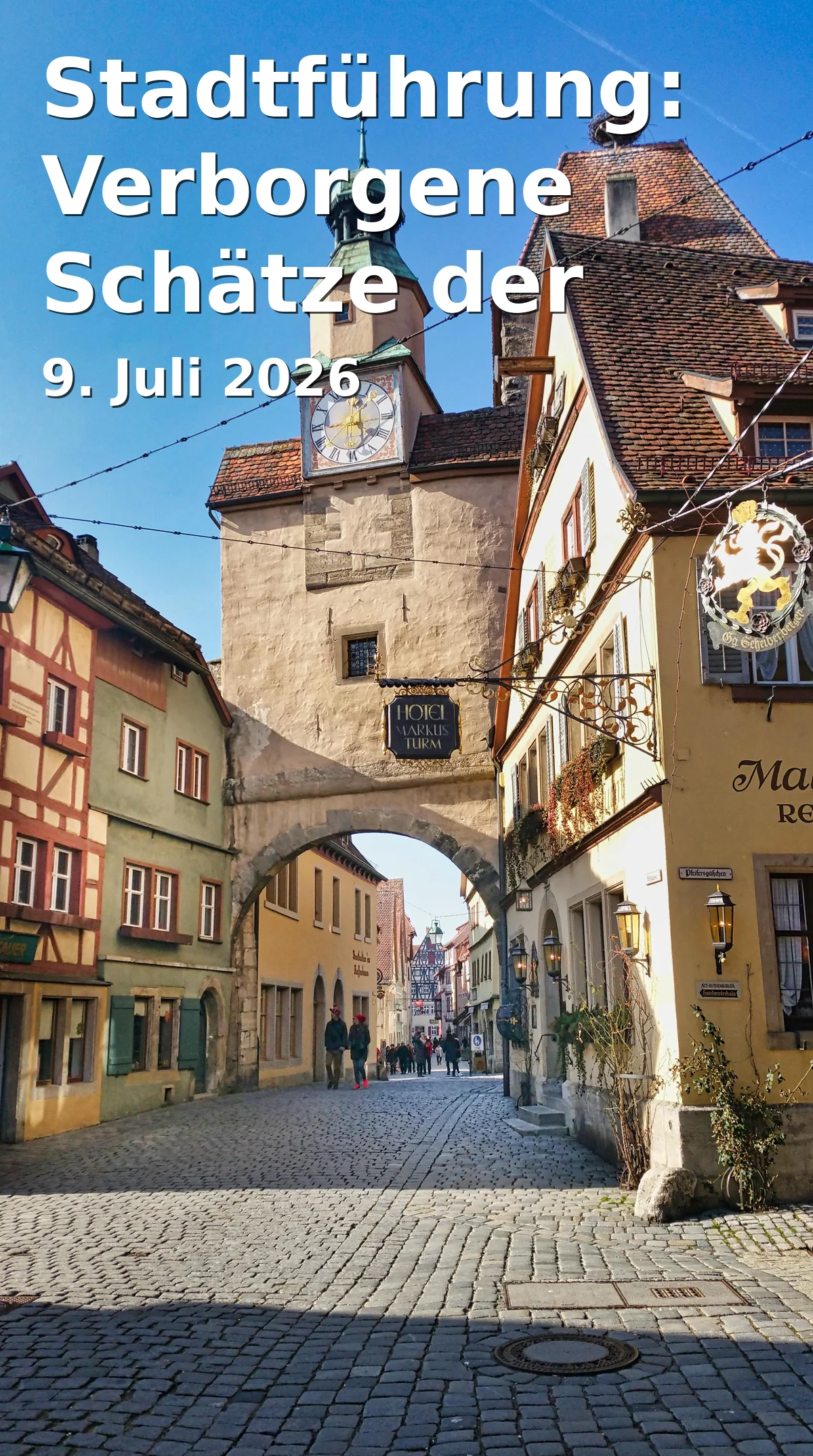 Event: City Tour: Hidden Treasures of the Old Town in Stadtzentrum Ansbach, Martin-Luther-Platz 1, 91522 Ansbach on 9. July 2026