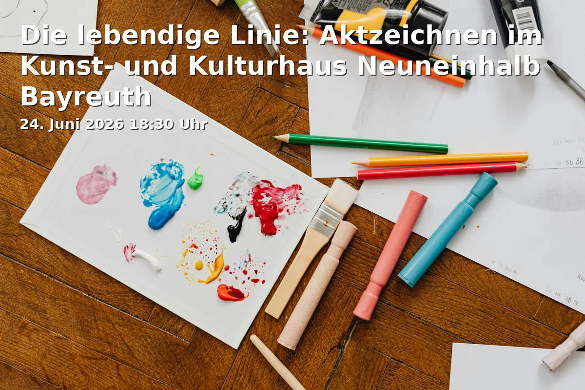 Event: The Living Line: Life Drawing at the Neuneinhalb Arts and Cultural Center Bayreuth in Kunst- und Kulturhaus Neuneinhalb, Geberplatz 1, 95445 Bayreuth on 24. June 2026