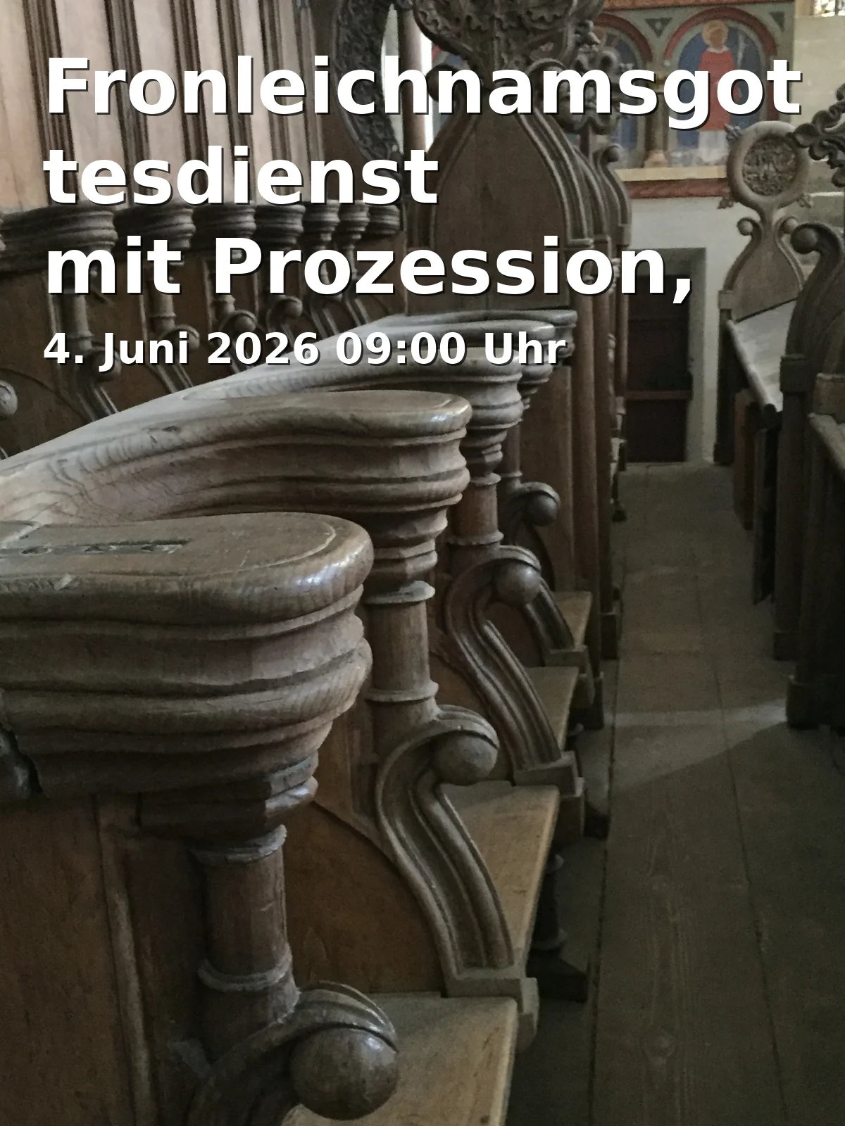 Fronleichnamsgottesdienst mit Prozession, anschließend Gemeindefest auf dem Kappelberg