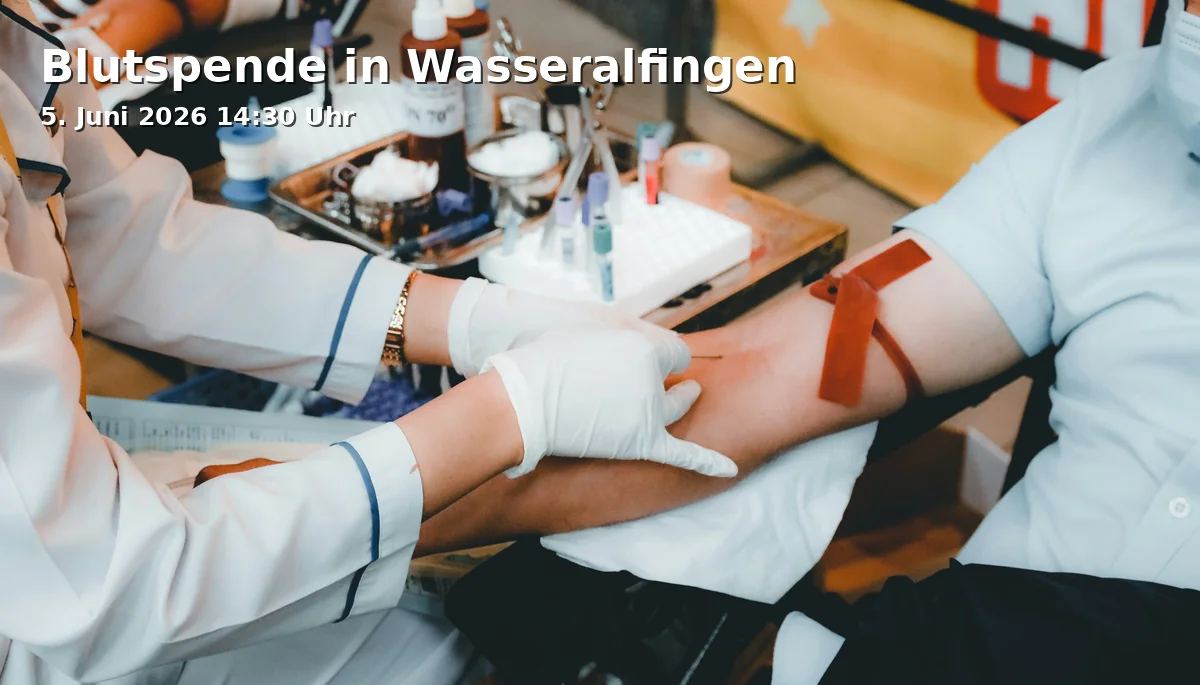 Event: Blutspende in Wasseralfingen in Glück-Auf-Halle Hofen, Kappelbergstraße 34, 73433 Aalen-Hofen on 5. Juni 2026