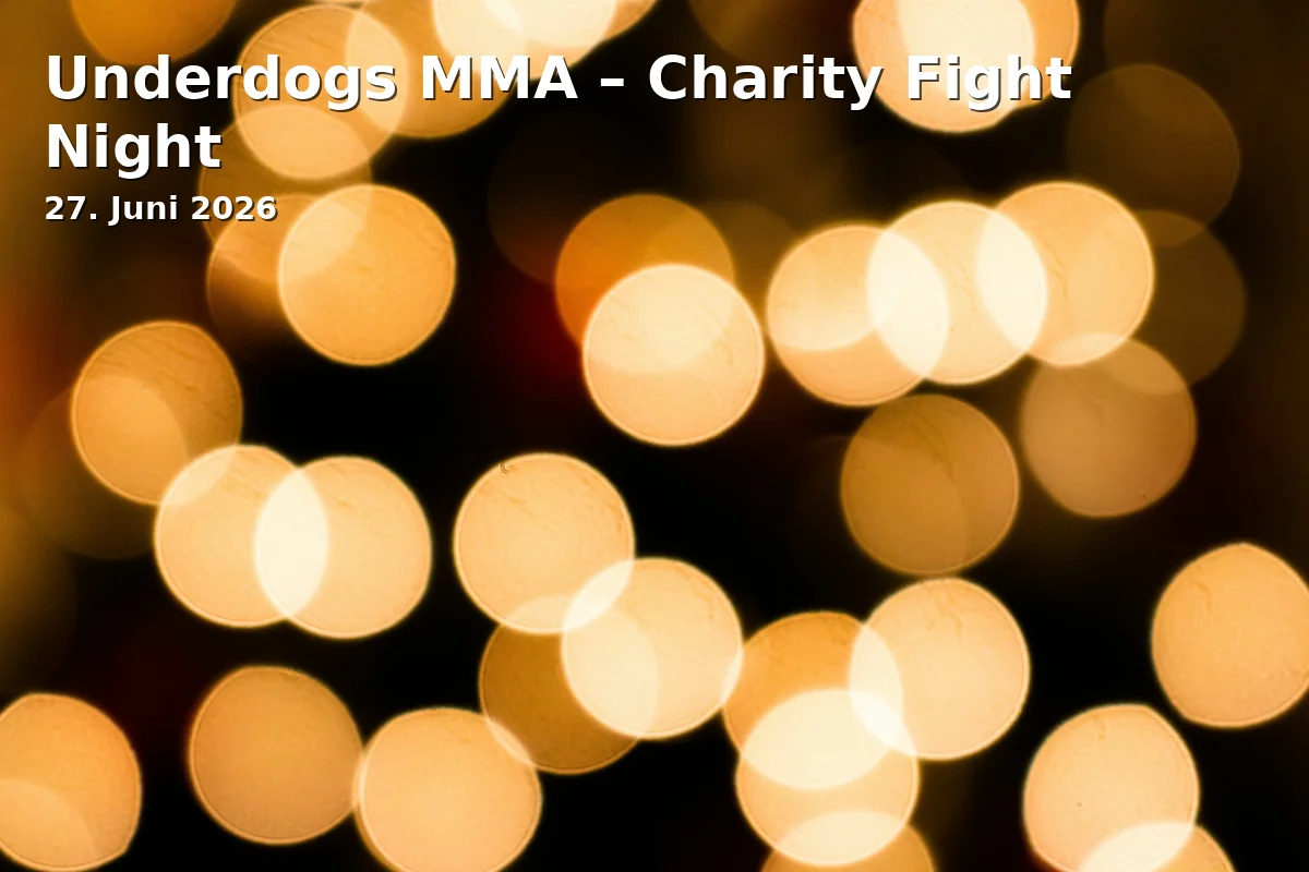 Event: Underdogs MMA – Charity Fight Night