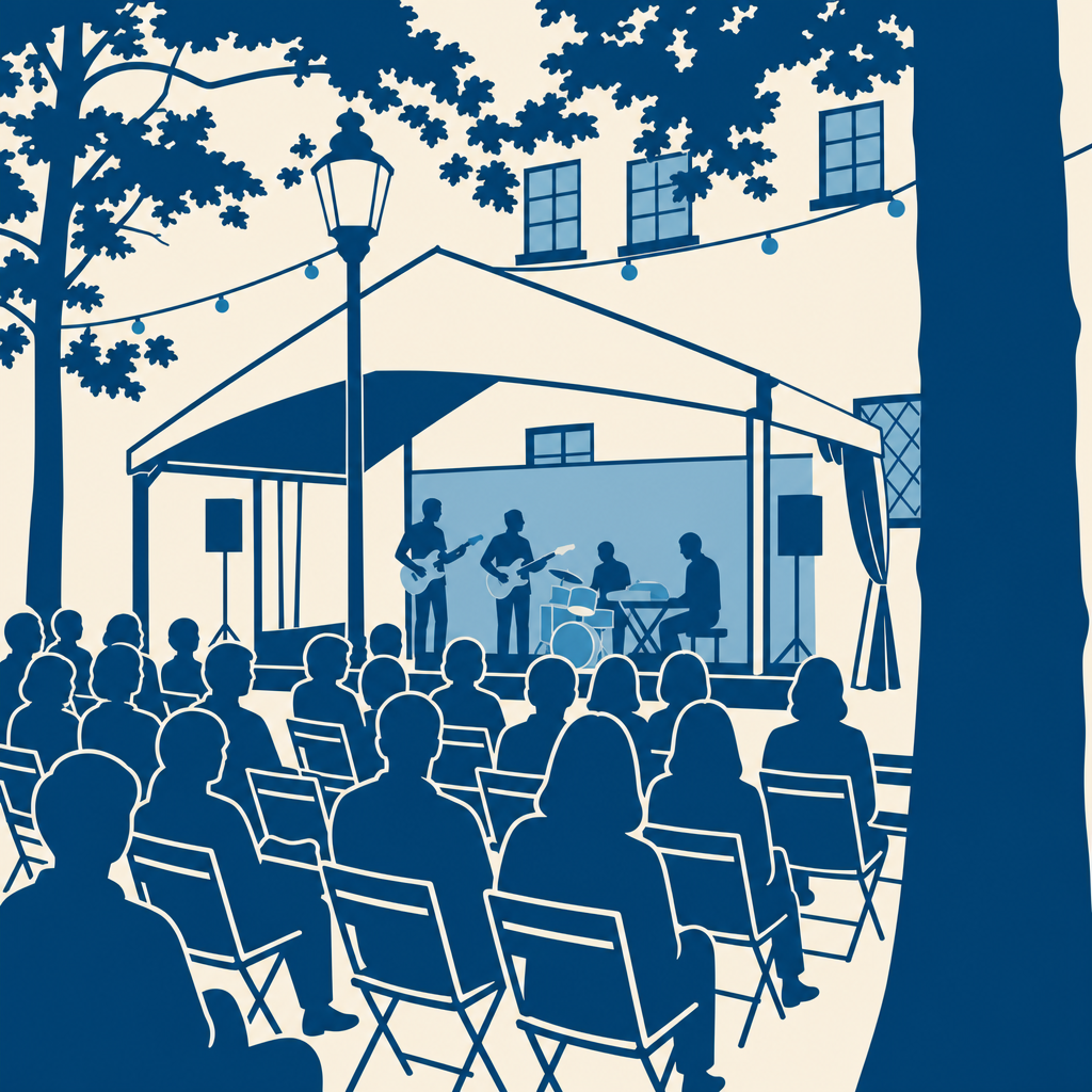 Summer Stage in the Fountain Courtyard
