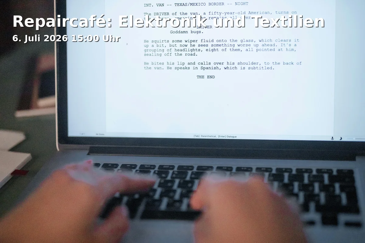 Event: Repaircafé: Elektronik und Textilien in Nachhaltigkeitszentrale, Kortumstraße 93, 44787 Bochum on 6. Juli 2026
