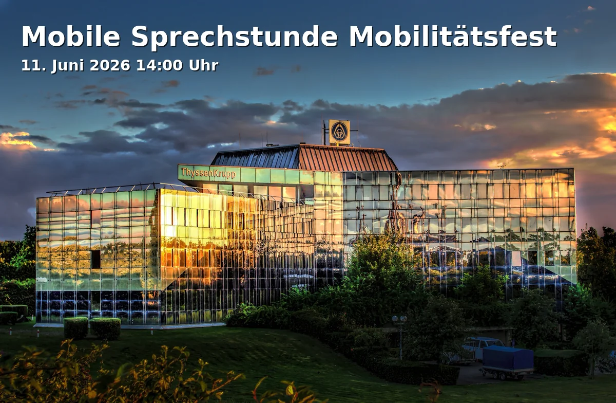 Event: Mobile Sprechstunde Mobilitätsfest in Josef-Büscher-Platz, Josef-Büscher-Platz, Gelsenkirchen on 11. Juni 2026